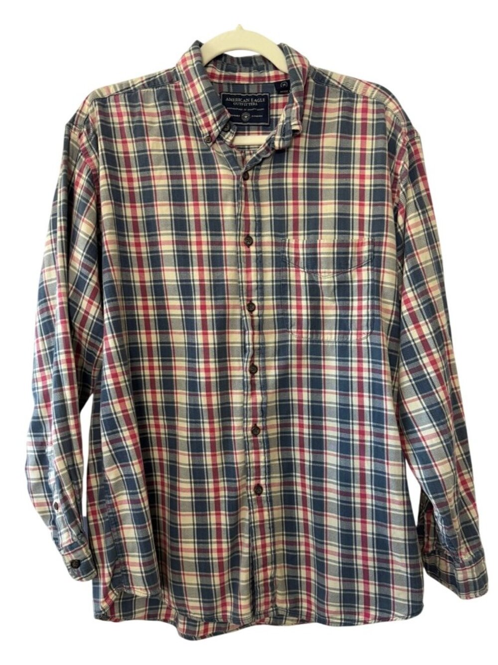 American Eagle Outfitters Plaid Button-Up Shirt - Size M